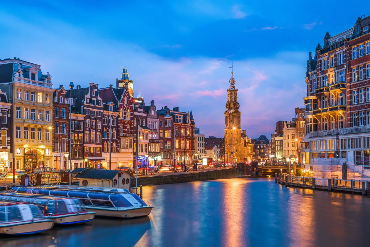 Amsterdam cityscape for Black culture destinations