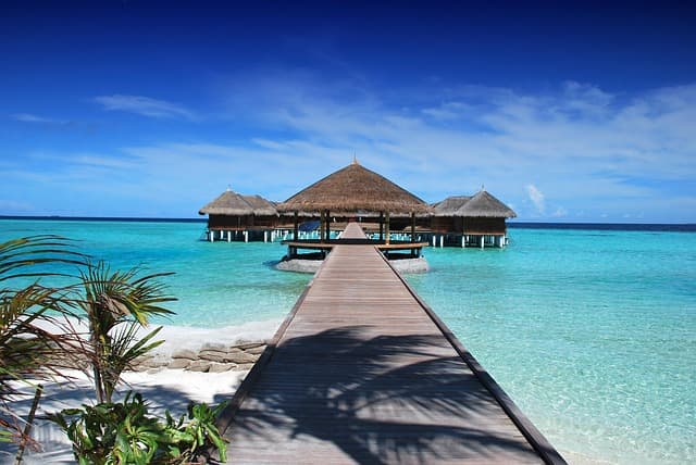 Caribbean Escape - Vibrant beach with crystal turquoise waters